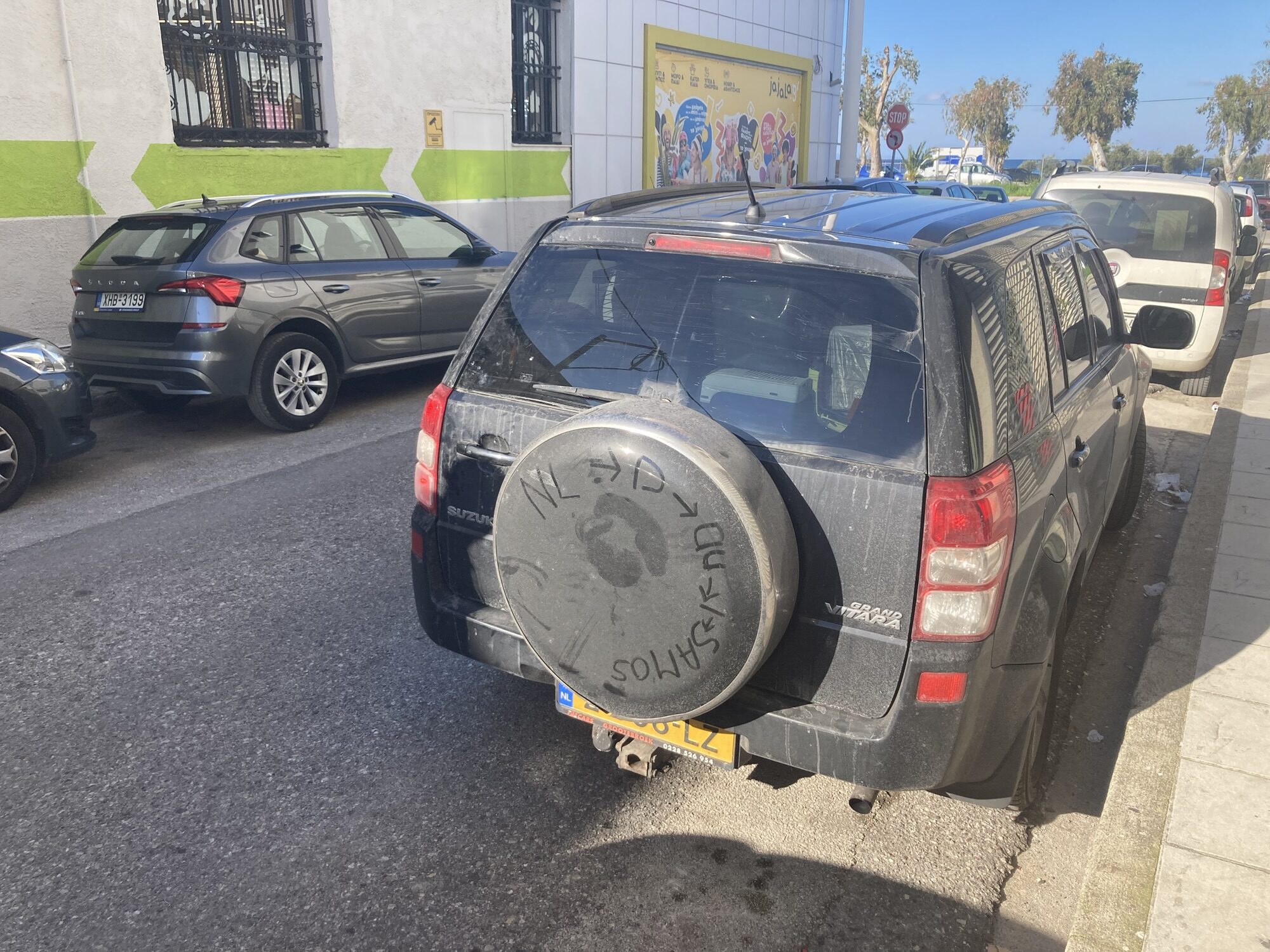 met auto reizen naar samos