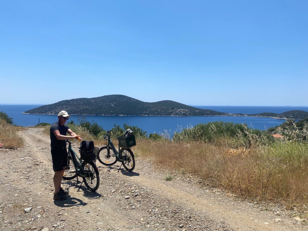 The view during ebike tour route 3 on Samos