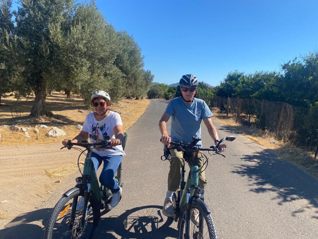ebike tour on samos route 1 with Roel and Hedy